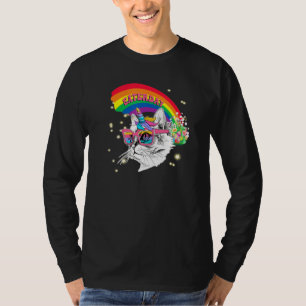 Camiseta Caticorn Cat Unicorn Felz pascoa Dia do Arco-Íris