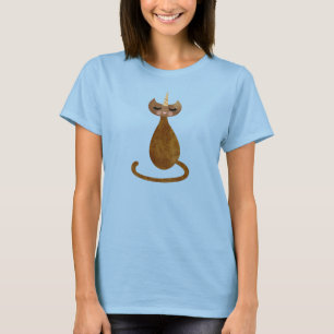 Camiseta Caticorn dourado drapeja o T