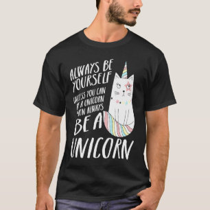 Camiseta Caticorn  Gato Unicórnio Garotas Mulheres Kittycor