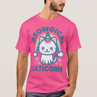 Camiseta Caticorn Kawaii