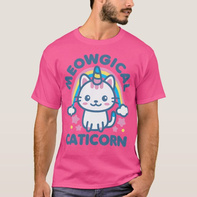 Camiseta Caticorn Kawaii (Frente)