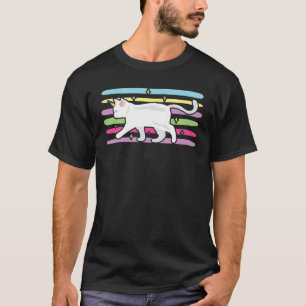 Camiseta Caticorn Rainbow Unicorn Cat Magnética Gatinho Leg