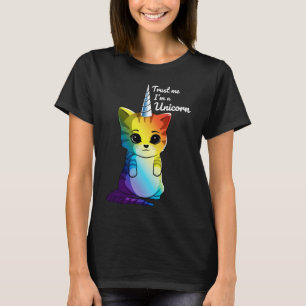 Camiseta Caticórnio Arco-íris Meowgical Gato Unicórnio Kitt