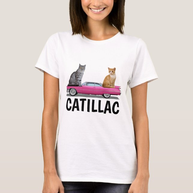 CAMISETA CATILLAC CAT PINK CLASSIC T SHIRTS (Frente)