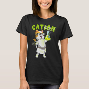Camiseta Cation Cute Science Cat Pawsitive Element Chemipis