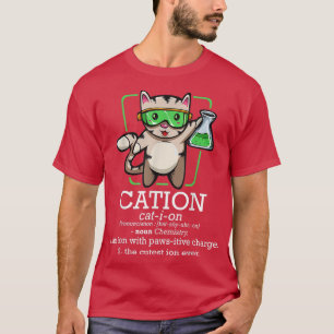 Camiseta Cation Cute Science Cat Pawsitive Element Chemipis