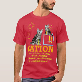 Camiseta Cation Funny Chemistry Humor Science cada Cat Pu