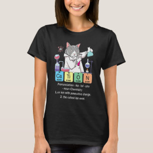 Camiseta Cation Professor de Ciências de Química Inorgânic