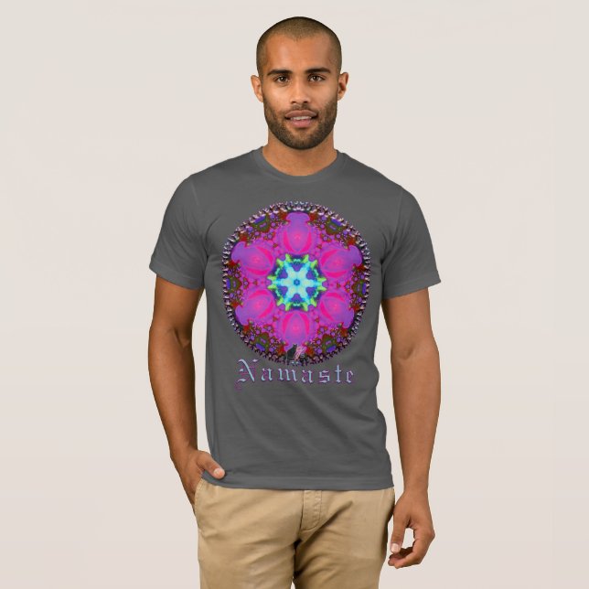 Camiseta Cativante Namaste Caleidoscópio (Frente Completa)