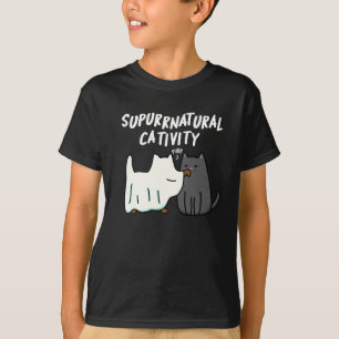 Camiseta Catividade Su-purr-natural Pun de Gato Divertido F
