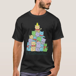 Camiseta Catmastree Natal Catmas Árvore Natal Gato