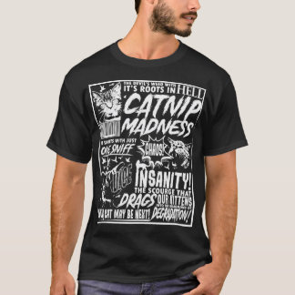 Camiseta Catnip Madness Engraçada Cat Lover Pet Proprietári