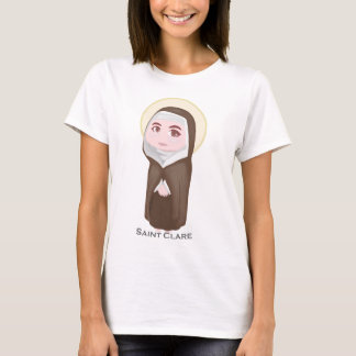 Camiseta Católico bonito de Clare do santo