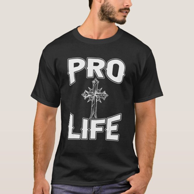 Camiseta Católico católico contra o aborto, geração pró-vid (Frente)