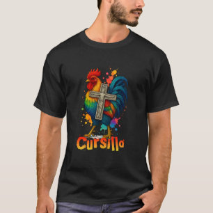 Camiseta Católico Galo Arco-íris Cursillo DeColores