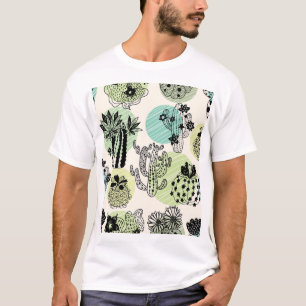 Camiseta Catos Bloqueadores: Charme Sem Costura Desenhado À