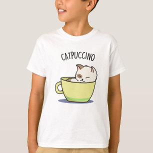 Camiseta Catpuccino Gato De Gatinho Engraçado Na Taça