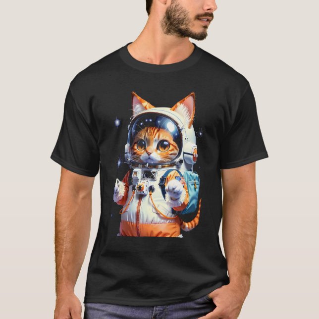 Camiseta Catronaut Cat Astronauta (Frente)