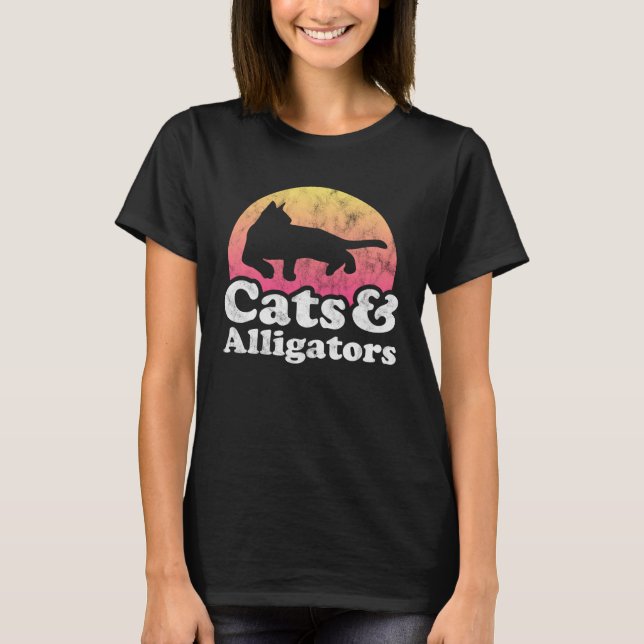Camiseta Cats and Alligators Alligator for Men Women Boys o (Frente)