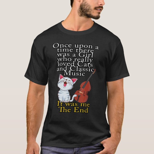 Camiseta Cats and Classic Music  Once Upon A Time Girl 1 (Frente)