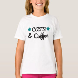 Camiseta Cats and Coffee, Perfect Gift for Cat & Coffee Lo