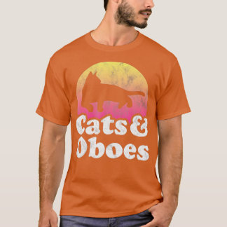 Camiseta Cats and Oboes Men's or Women's Cat and Oboe 