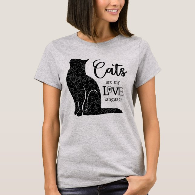 Camiseta Cats are my LOVE Language T-Shirt (Frente)