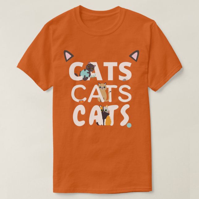 Camiseta Cats Cats Cats 4  (Frente do Design)