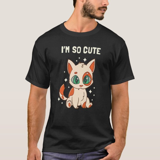 Camiseta Cats Children Green Eyes Cute Kitten Premium (Frente)