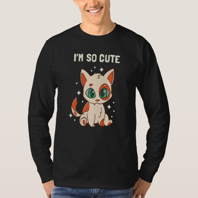 Camiseta Cats Children Green Eyes Cute Kitten Premium (Frente)