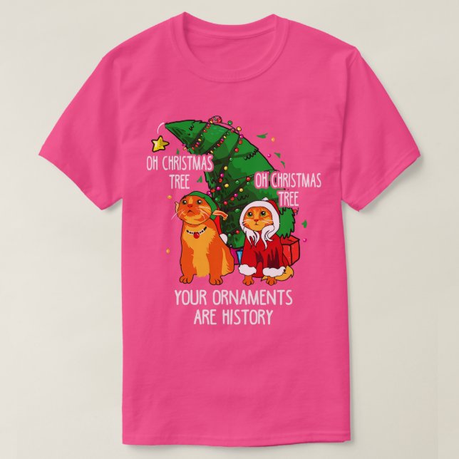 Camiseta Cats Christmascat (Frente do Design)