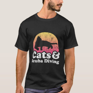 Camiseta Cats E Scuba Diver De Gato E Scuba