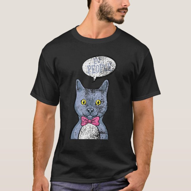 Camiseta Cats Ew Pessoas Introduvert Cat Owner Sarcastic (Frente)