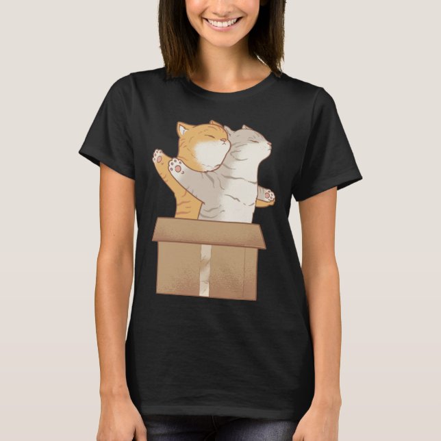 Camiseta Cats in Box (Frente)