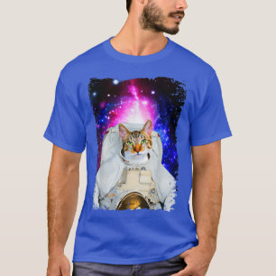 Camiseta Cats In Space Galaxy Funny Silly Kitty Cosmic Anim