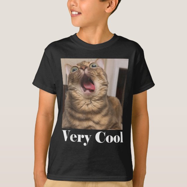 Camiseta Cats Meme Graphic Silly Cat Humor Funny Cat Very C (Frente)