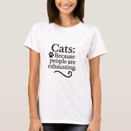 Camiseta Cats Over People Funny Introvert Cat Lover T-Shirt