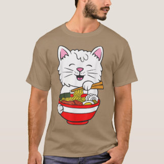 Camiseta Cats Ramen Anime Kawaii Neko