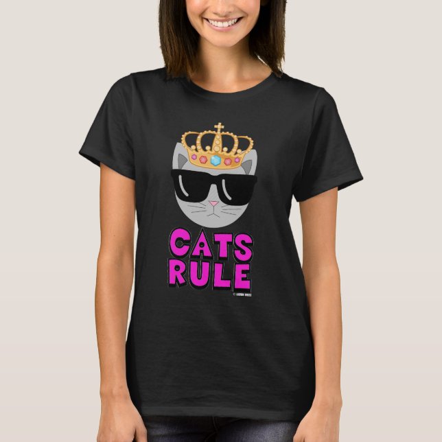 Camiseta CATS REGRA I Love Cats Cat Lover (Frente)