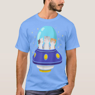 Camiseta Catstronauta Gato Astronauta Engraçado Ciência