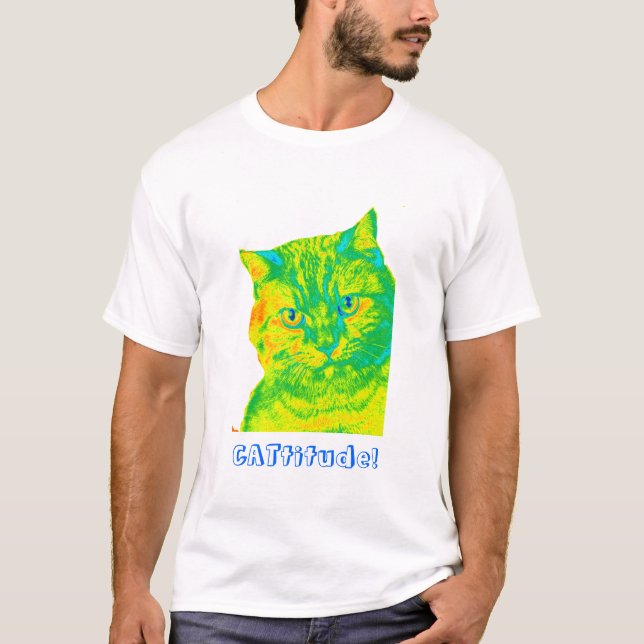 Camiseta CATtitude! (Frente)