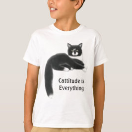 Camiseta Cattitude é tudo caçoa o t-shirt