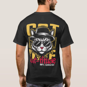 Camiseta Cattitude Gato Legal Moda Urbana