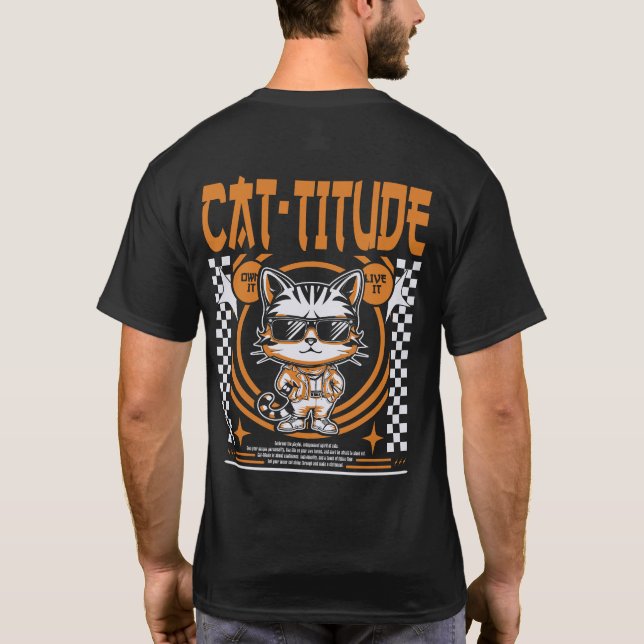 Camiseta Cattitude: O Último Charme Pai do Gato (Verso)