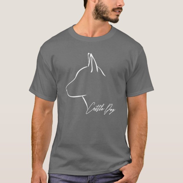 Camiseta Cattle Dog dog mom dogs profile girl (Frente)