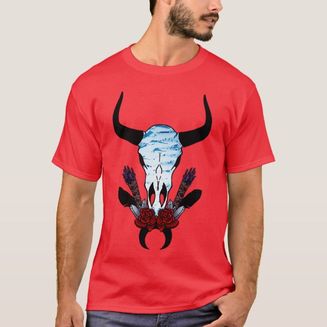 Camiseta cattle skull (Frente)