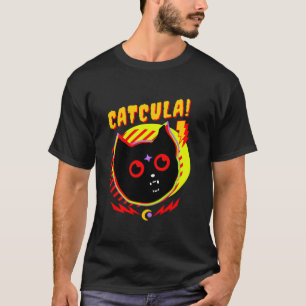 Camiseta Catula Funny Cat Vampiros De Arte Japonesa