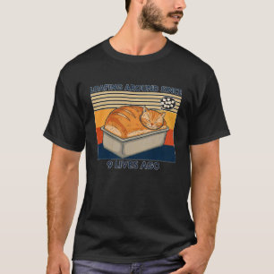 Camiseta Caturrando ao Redor Pão de Gato Trocadilho Nove Vi