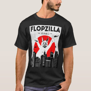 Camiseta Catzilla big floppa meme Flopzilla Caracal Cat