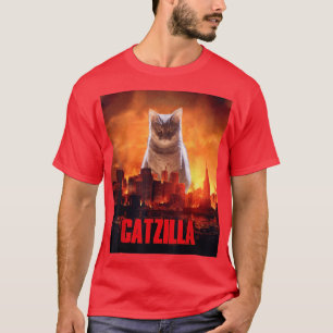 Camiseta Catzilla Cat Kitten Lover